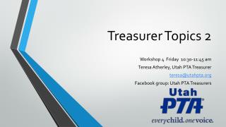 Treasurer Topics 2
