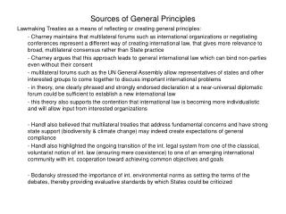 Sources of General Principles