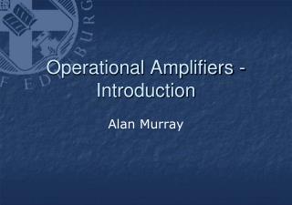Operational Amplifiers - Introduction