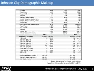 Johnson City Demographic Makeup