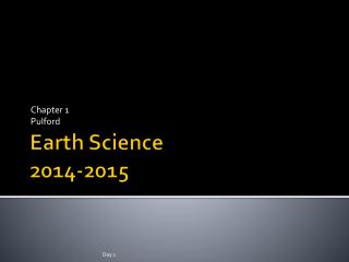 Earth Science 2014-2015