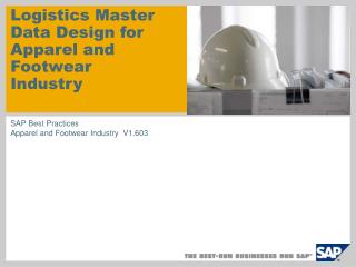 Logistics Master Data Design for Apparel and Footwear Industry