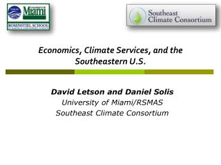 Economics, Climate Services, and the Southeastern U.S.