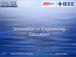 Innovation in Engineering Education