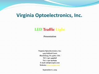 Virginia Optoelectronics, Inc.