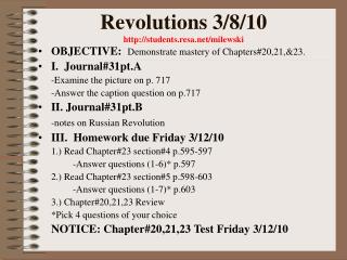 Revolutions 3/8/10 students.resa/milewski