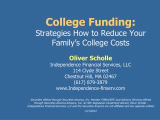 College Funding: Strategies How to Reduce Your Family’s College Costs