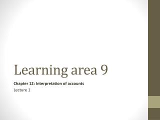 Learning area 9