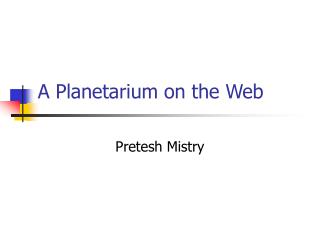 A Planetarium on the Web
