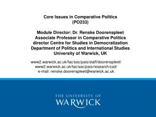 www2.warwick.ac.uk/fac/soc/pais/staff/doorenspleet/ www2.warwick.ac.uk/fac/soc/pais/research/csd/