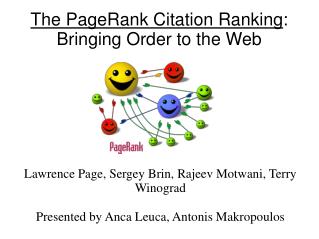 The PageRank Citation Ranking : Bringing Order to the Web