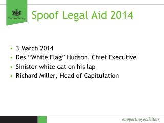 Spoof Legal Aid 2014