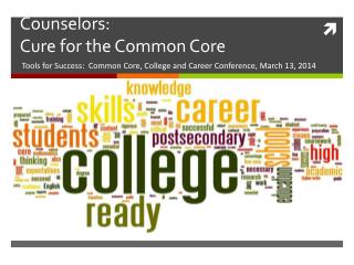 Counselors: Cure for the Common Core