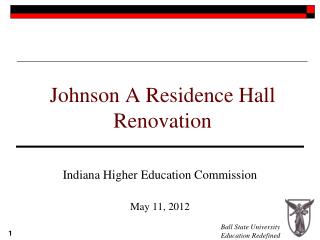 Johnson A Residence Hall Renovation
