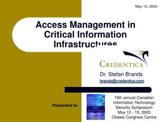 Access Management in Critical Information Infrastructures