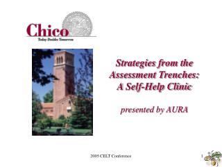 Strategies from the Assessment Trenches: A Self-Help Clinic presented by AURA