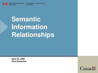 Semantic Information Relationships