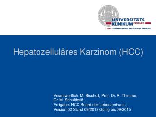 Hepatozelluläres Karzinom (HCC)