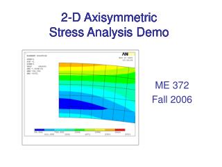 2-D Axisymmetric Stress Analysis Demo