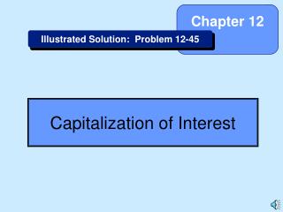Capitalization of Interest