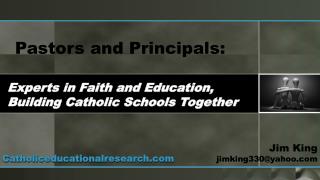 Pastors and Principals: