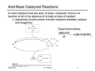 Acid-Base Catalyzed Reactions