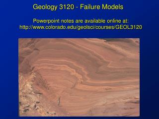 Geology 3120 - Failure Models