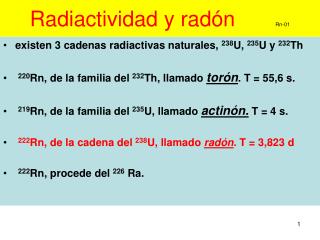 Radiactividad y radón Rn-01