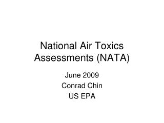 National Air Toxics Assessments (NATA)