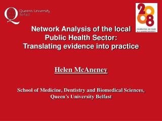 Network Analysis of the local Public Health Sector: Translating evidence into practice
