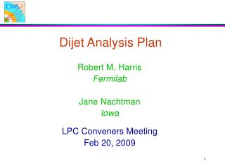 Dijet Analysis Plan