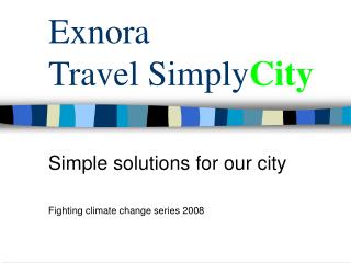 Exnora Travel Simply City