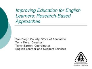 Improving Education for English Learners: Research-Based Approaches