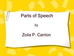 Parts of Speech
