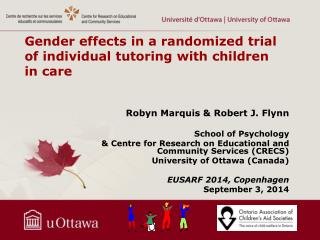 Gender effects in a randomized trial of individual tutoring with children in care