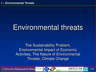 Environmental threats