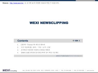 WEXI NEWSCLIPPING