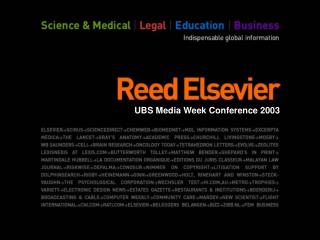UBS Media Week Conference 2003