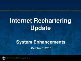 Internet Rechartering Update