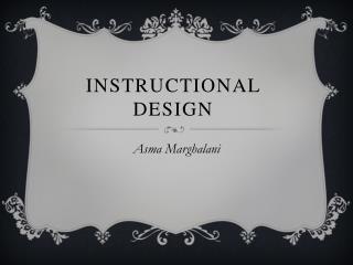 Instructional design