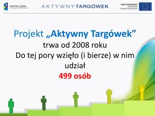 Projekt „Aktywny Targówek” trwa od 2008 roku Do tej pory wzięło (i bierze) w nim udział 499 osób
