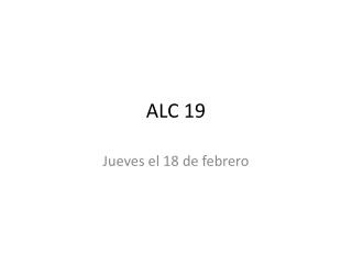 ALC 19