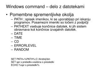 Windows command – delo z datotekami