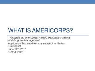 What is AmeriCorps?