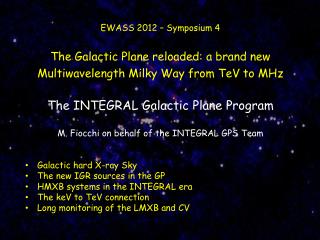 EWASS 2012 – Symposium 4