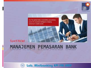 Manajemen Pemasaran bank