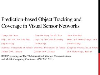 Prediction-based Object Tracking and Coverage in Visual Sensor Networks