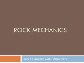 Rock Mechanics