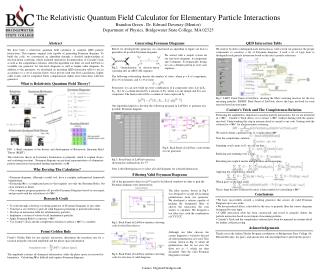 The Relativistic Quantum Field Calculator for Elementary Particle Interactions