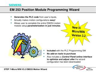 Included with the PLC Programming SW No add-on tools to purchase